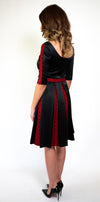 Black Inverted Pleat Dress #106-18 - H A M A