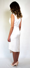 White Asymmetric Dress Jacket #101-18 - H A M A