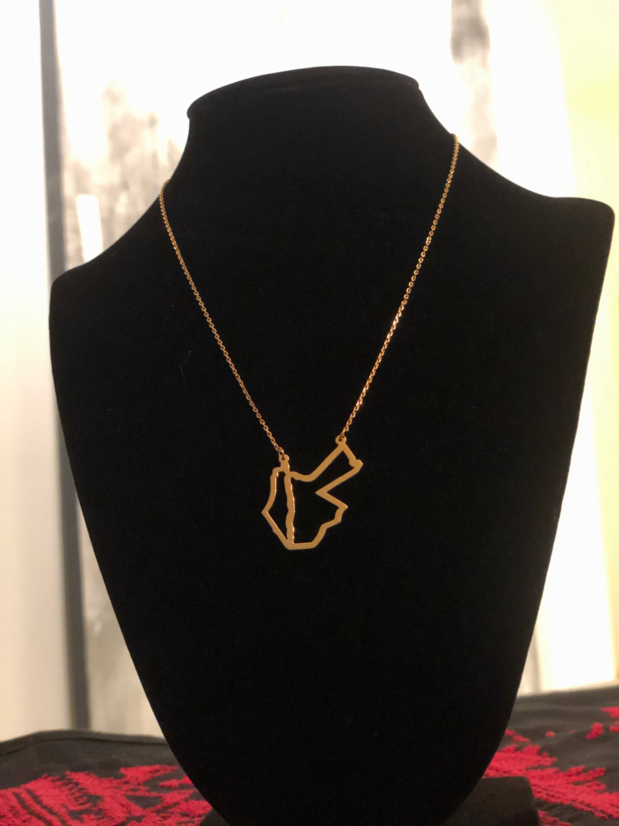 Jordan & Palestine love Necklace - H A M A
