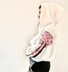 22-02 Hooded sweatshirt with handmade embroidery - H A M A