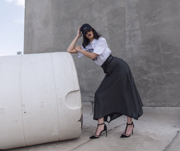 Versatile Three-Button Elephant Pants – Transformable Pant-Skirt