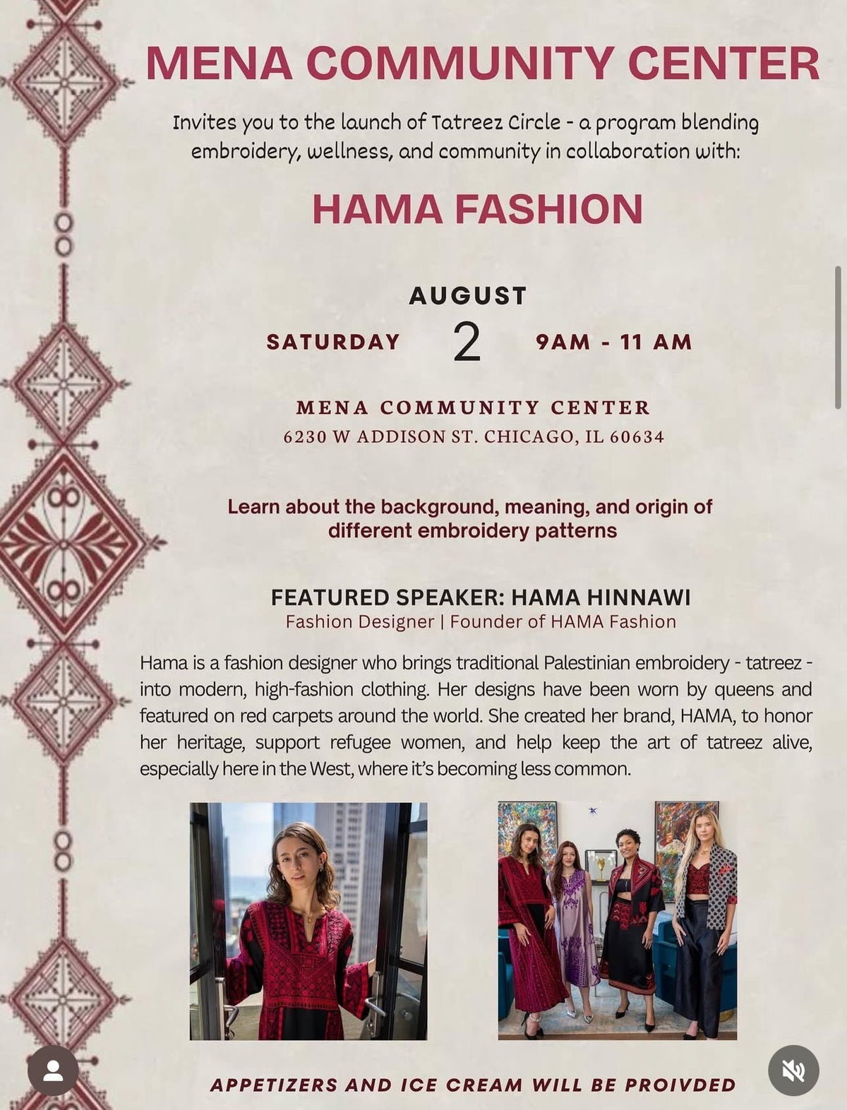 Tatreez Circle: Honoring Heritage Through Story and Stitch