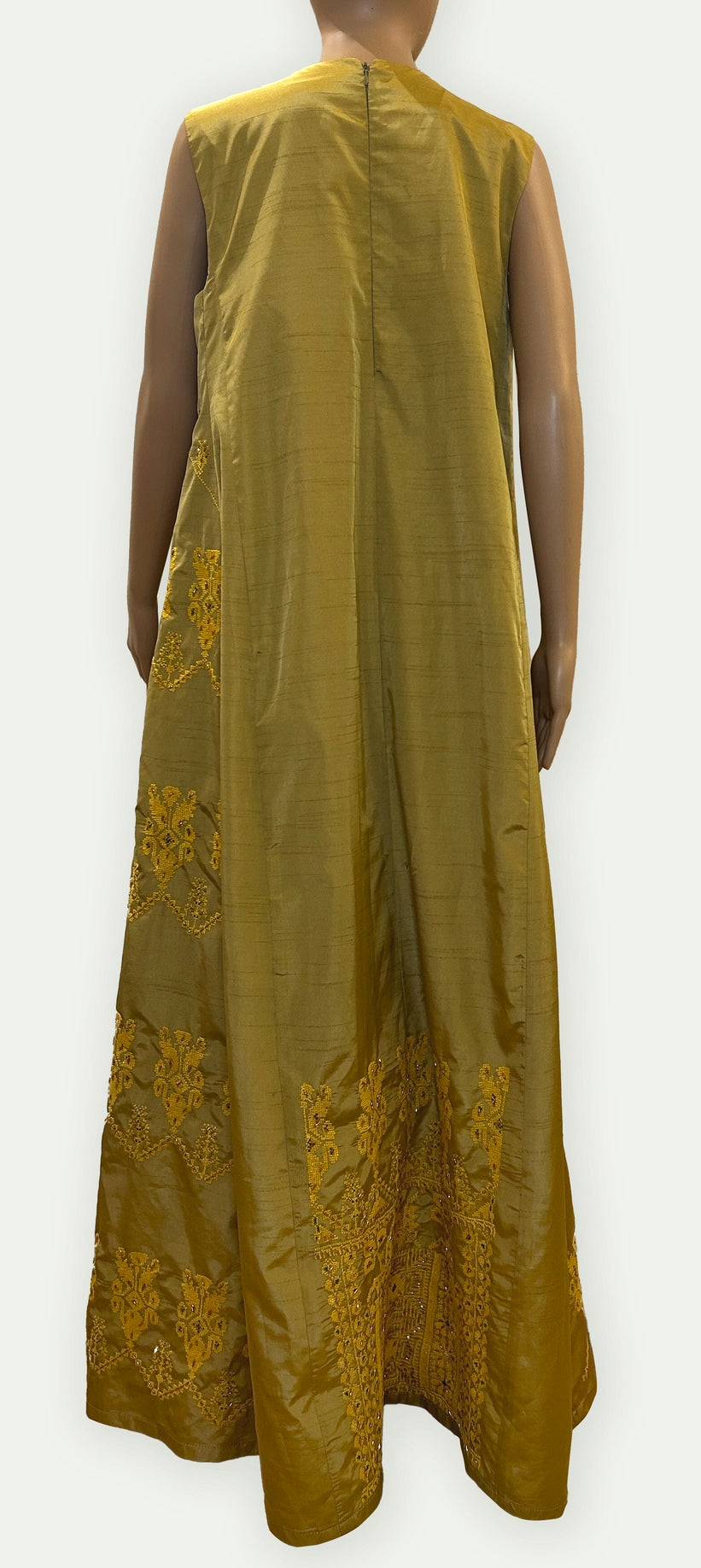 Silk Embroidered Dress - Custom Style