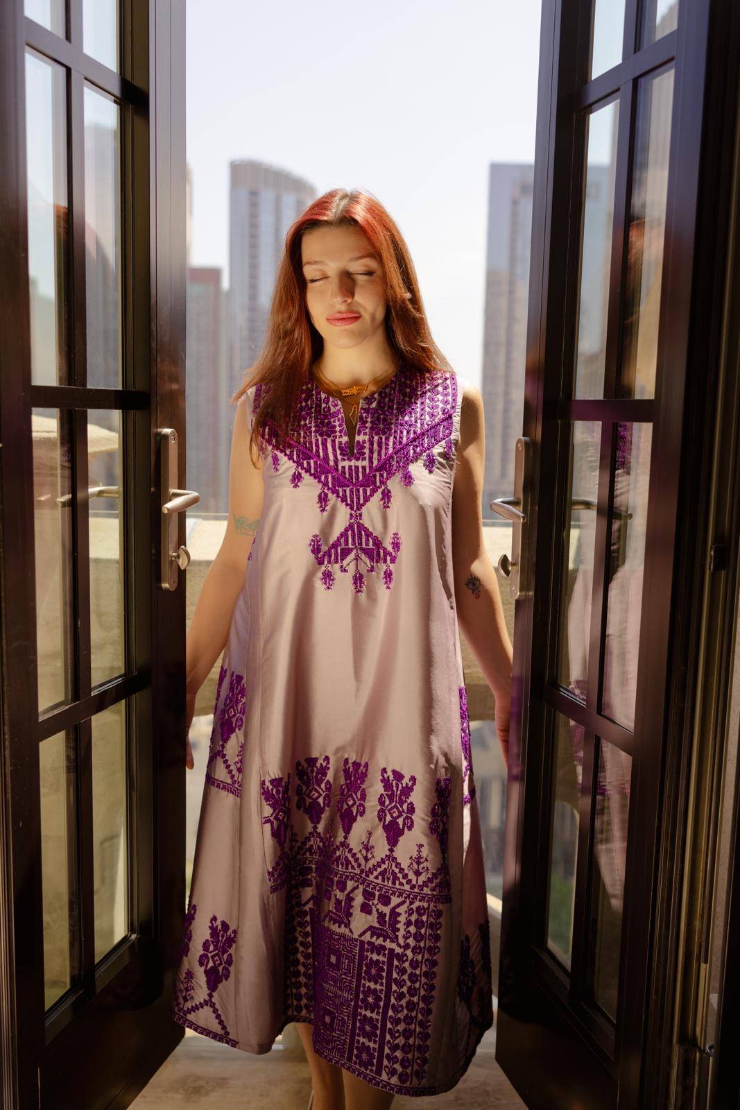 Elegance in Silk Custom Embroidered Dress Elegance in Silk Custom Embroidered Dress
