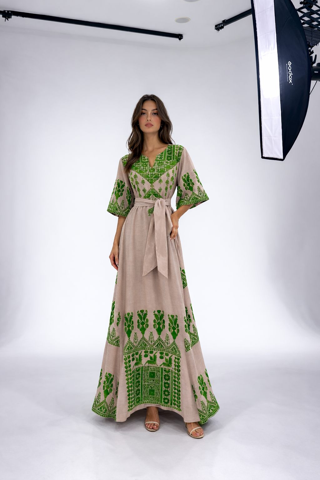 Silk Embroidered Dress - Custom Style | Medium Large Silk Embroidered Dress - Custom Style | Medium Large