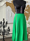 111-23 Artful Fusion: The Vibrant Embroidered Crop Top and Flirty Skirt Set - Unleash Your Creativity and Make a Difference